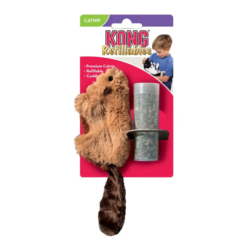[20% OFF] KONG Refillable Beaver Cat Soft Toy
