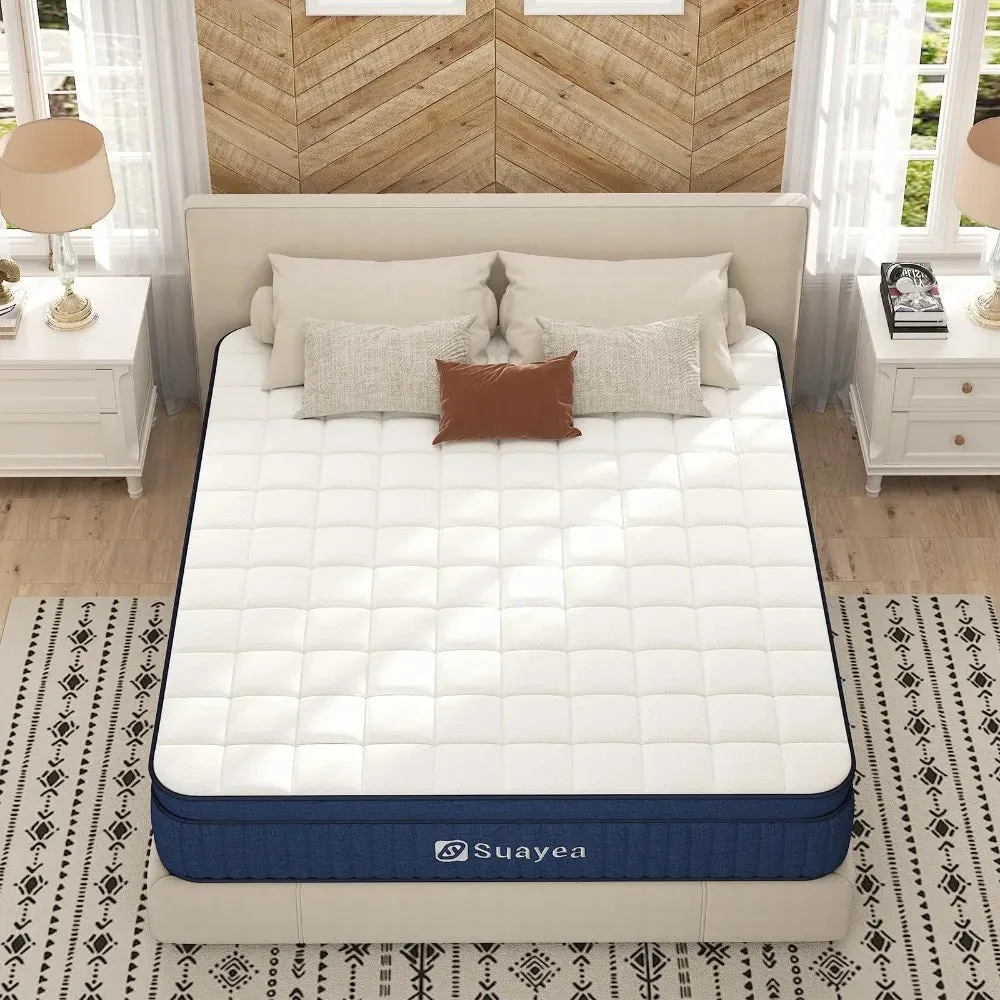 2024 LuxSleep Hybrid Gel Memory Foam and Pocket Spring Mattress - 10" & 12" Comfort Options