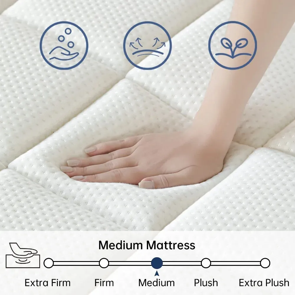 2024 LuxSleep Hybrid Gel Memory Foam and Pocket Spring Mattress - 10" & 12" Comfort Options