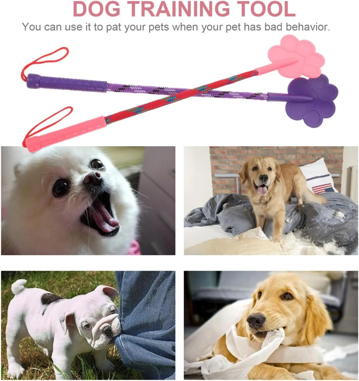 2pcs Dog Training Tool Supplies Small Dog Toys Lure Stick for Dogs Targeting Stick Cat Training Clicker Toy Tools Pet Training Stick Dog Stuff Puppy Dog Trainer