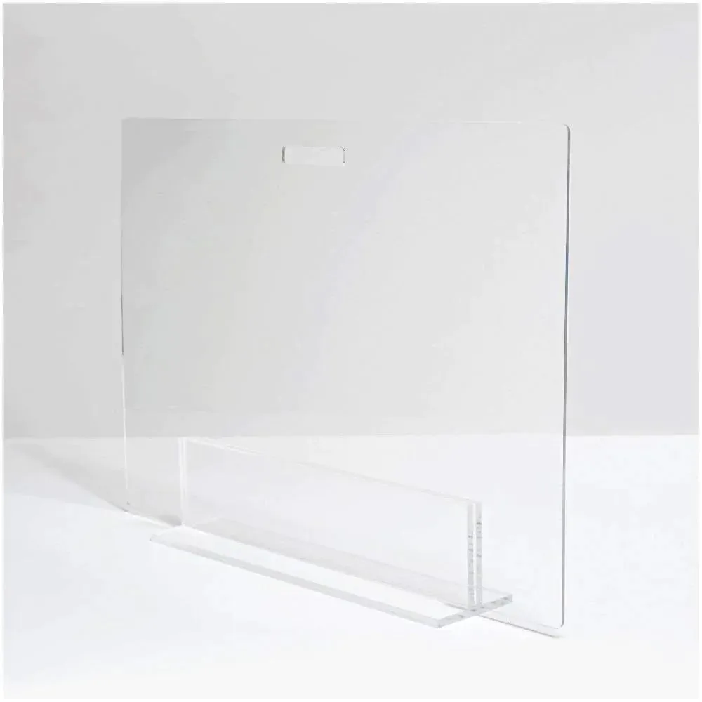 30" Clear Freestanding Pet Gate Panel
