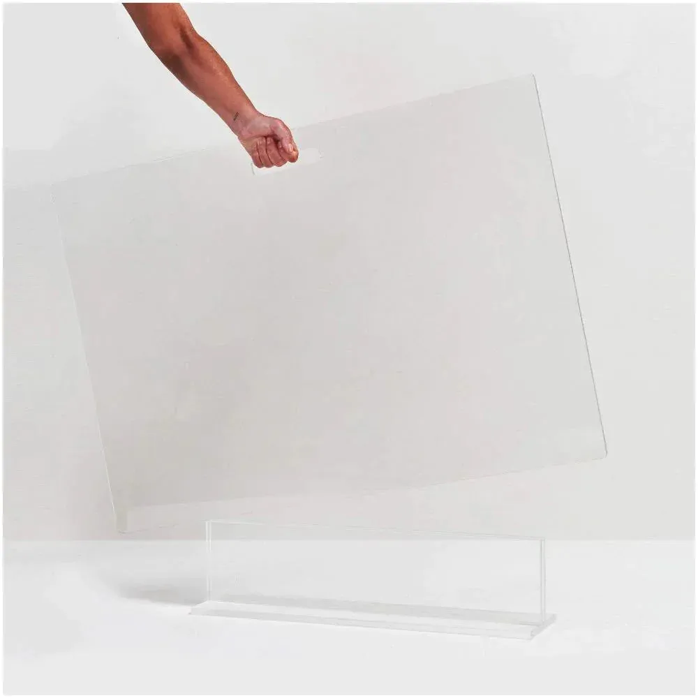 30" Clear Freestanding Pet Gate Panel
