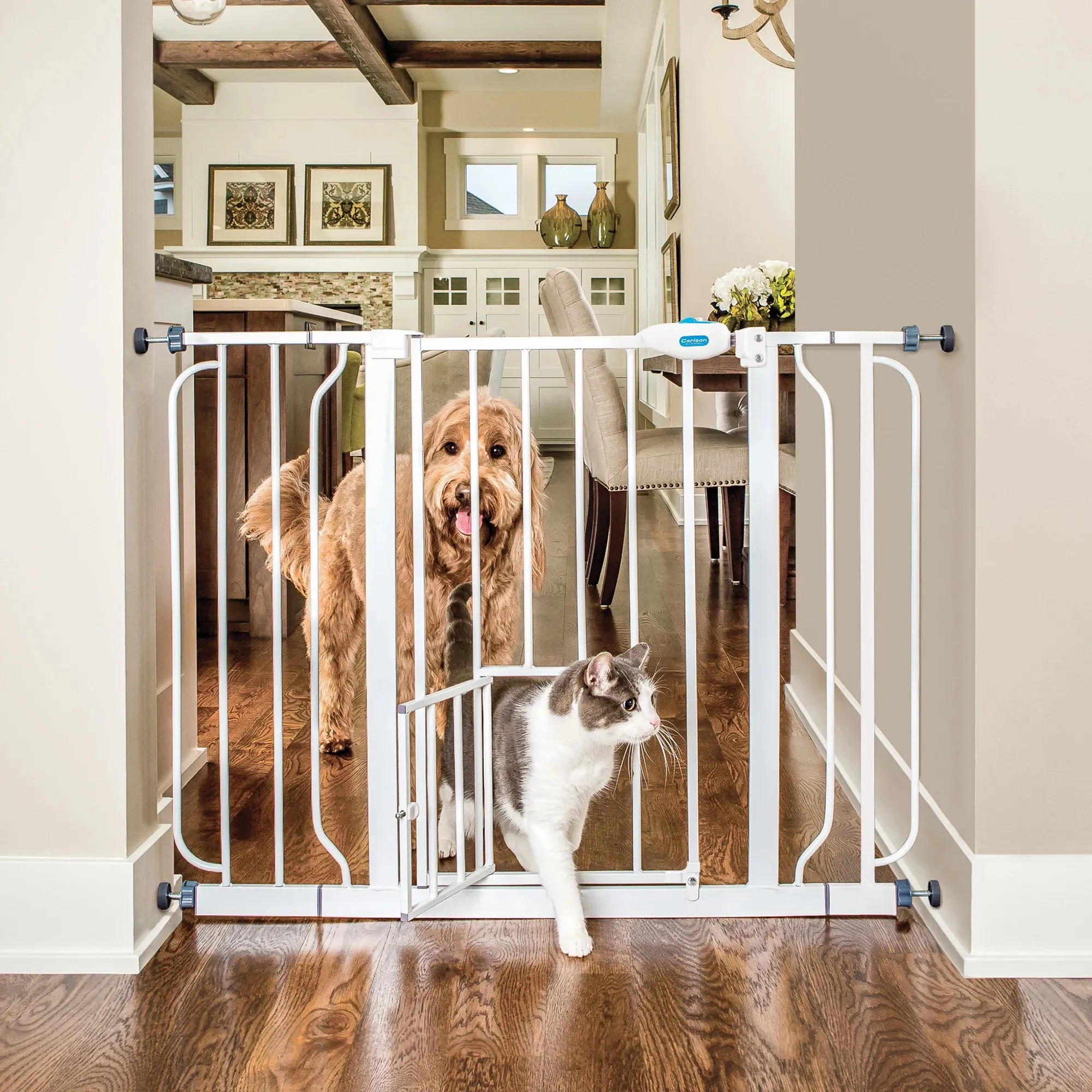 44” Extra Wide Walk-Thru Pet Gate