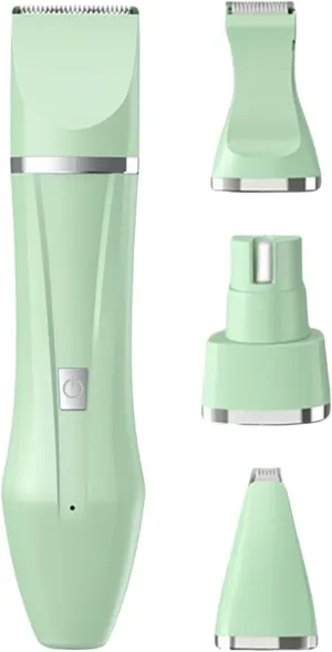 4in1 Pet Hair Shaver, Electric Dog Grooming Kit, 2025 New Dog Paw Trimmer, ordless Low Noise Pet Shaver, Lightweight Multipurpose Grooming Set, Pet Nail Grinder for Small Medium Dogs, Cats
