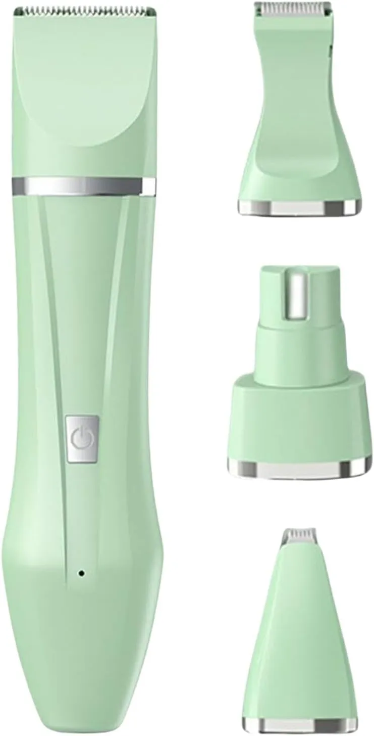 4in1 Pet Hair Shaver, Electric Dog Grooming Kit, 2025 New Dog Paw Trimmer, ordless Low Noise Pet Shaver, Lightweight Multipurpose Grooming Set, Pet Nail Grinder for Small Medium Dogs, Cats