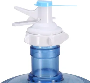 5 Gallon Dispenser Valve, Reusable Water Bucket Jug Spigot Faucet Nozzle Manual Hand Pressure Drinking Fountain Pressure Pump Fits Most 5 Gallon Water Dispenser