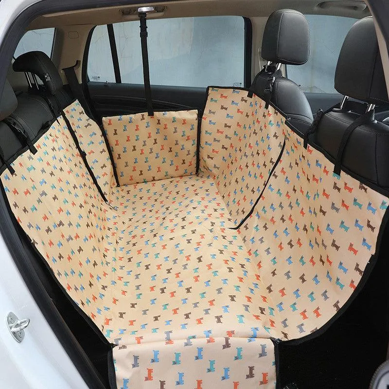 All-in-One Dog Car Comfort: Luxury Waterproof Seat Cover
