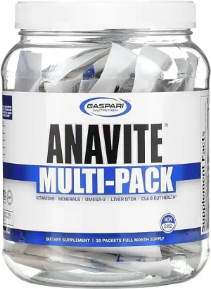 Anavite, Full Spectrum Multi-Vitamin Packs, Anavite Multivitamins, CLA, Omega 3s, Proven Gut, and Proven Liver Detox, All in 1 (30 Servings, 5 in 1 Multivitamin Pack) in Pakistan