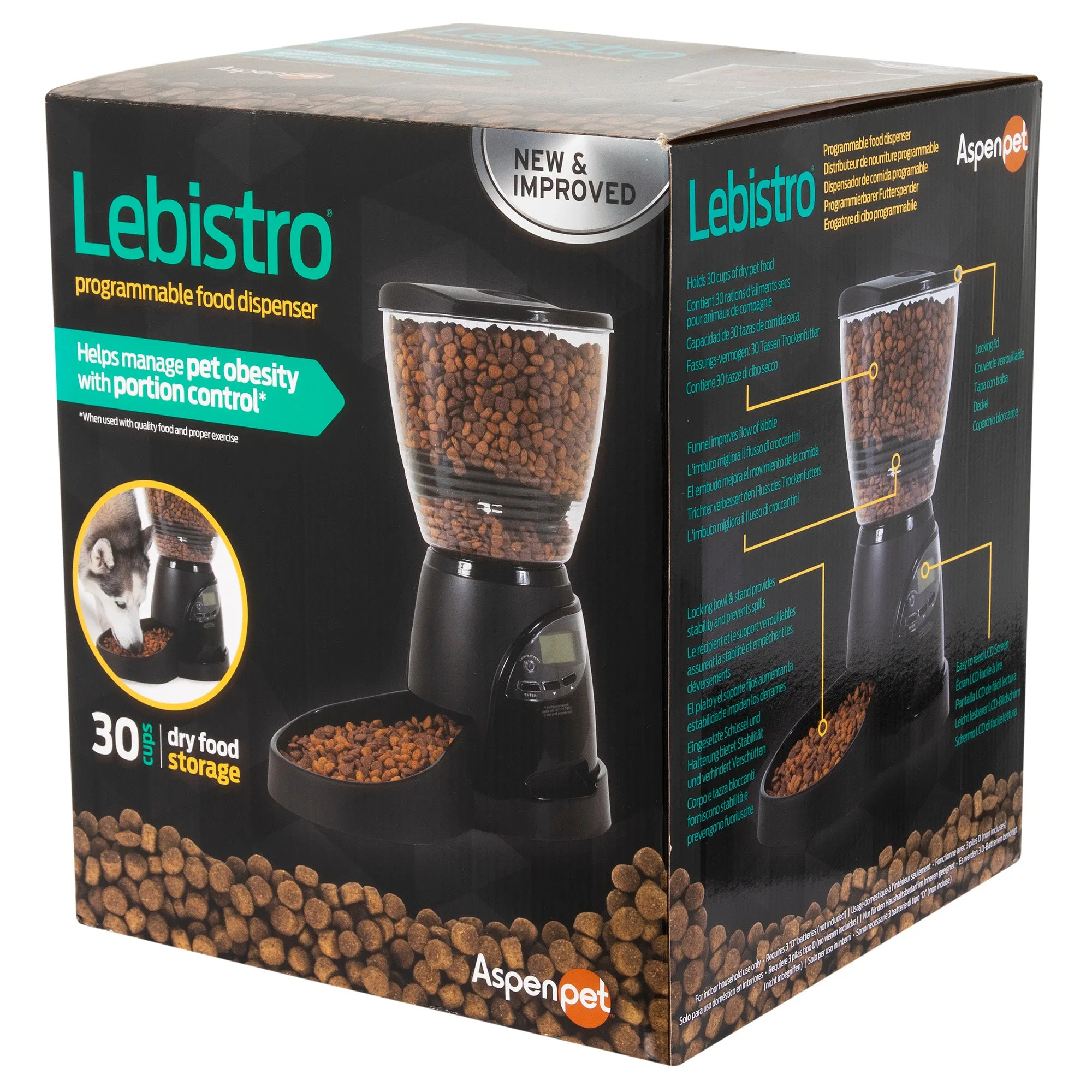 Aspen Pet Lebistro Programmable Food Dispenser