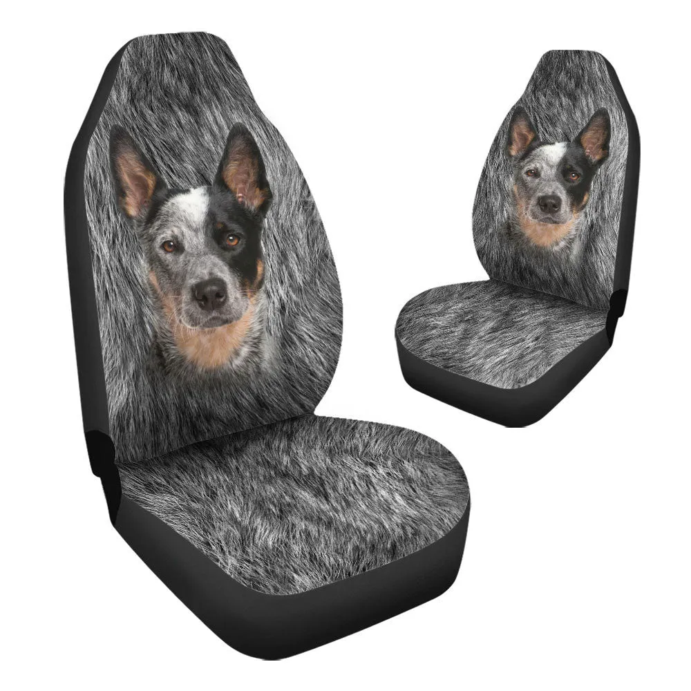Australian Cattle Dog Funny Face Car Seat Covers