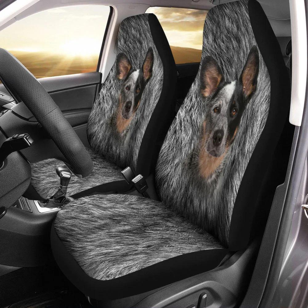 Australian Cattle Dog Funny Face Car Seat Covers