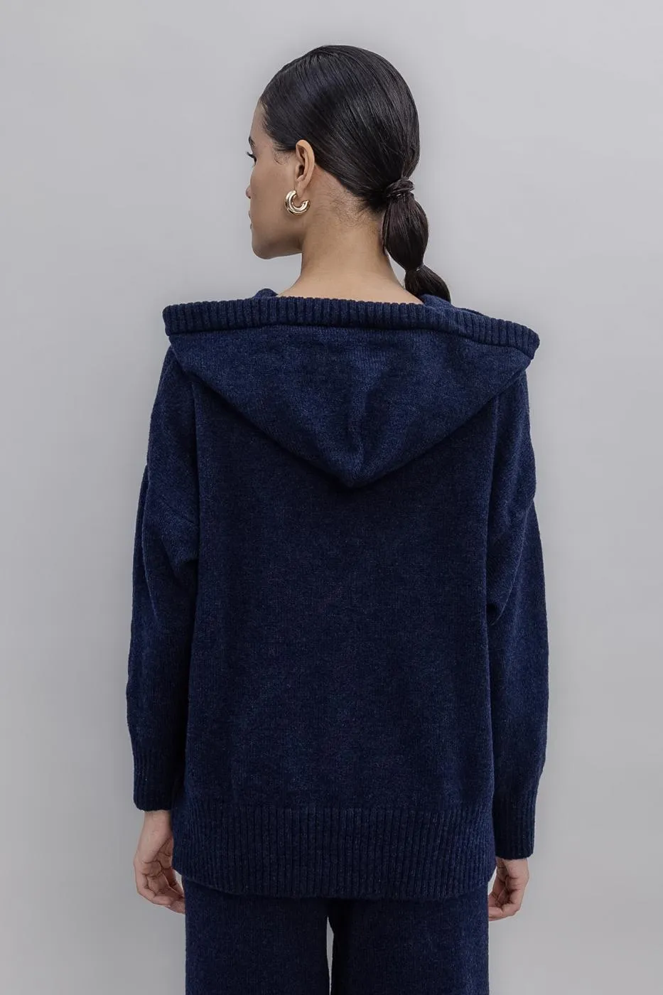 BSL Women Hooded Long Knit Pullover - Texarkana