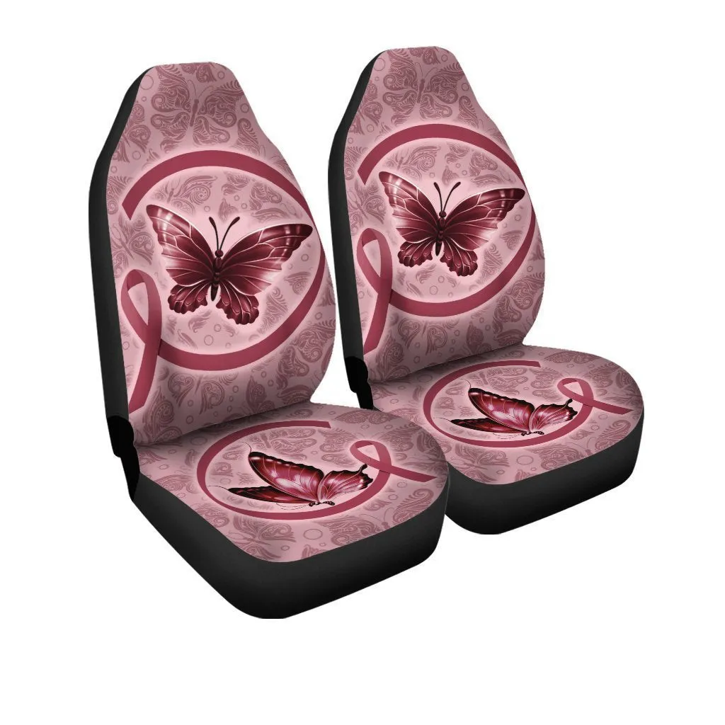 Butterfly Car Seat Covers Custom Multiple Cancer Car Accessories Meaningful Gifts