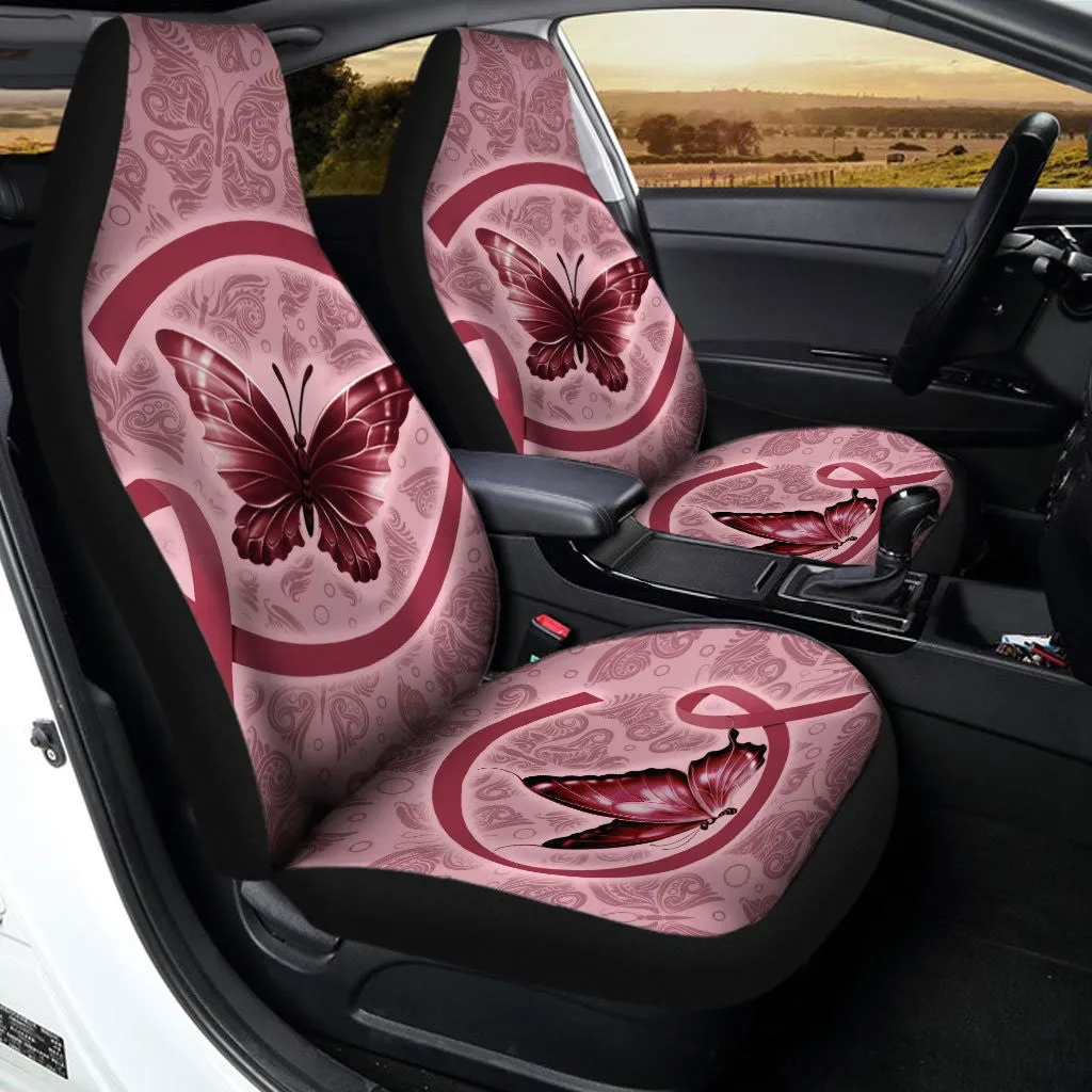 Butterfly Car Seat Covers Custom Multiple Cancer Car Accessories Meaningful Gifts