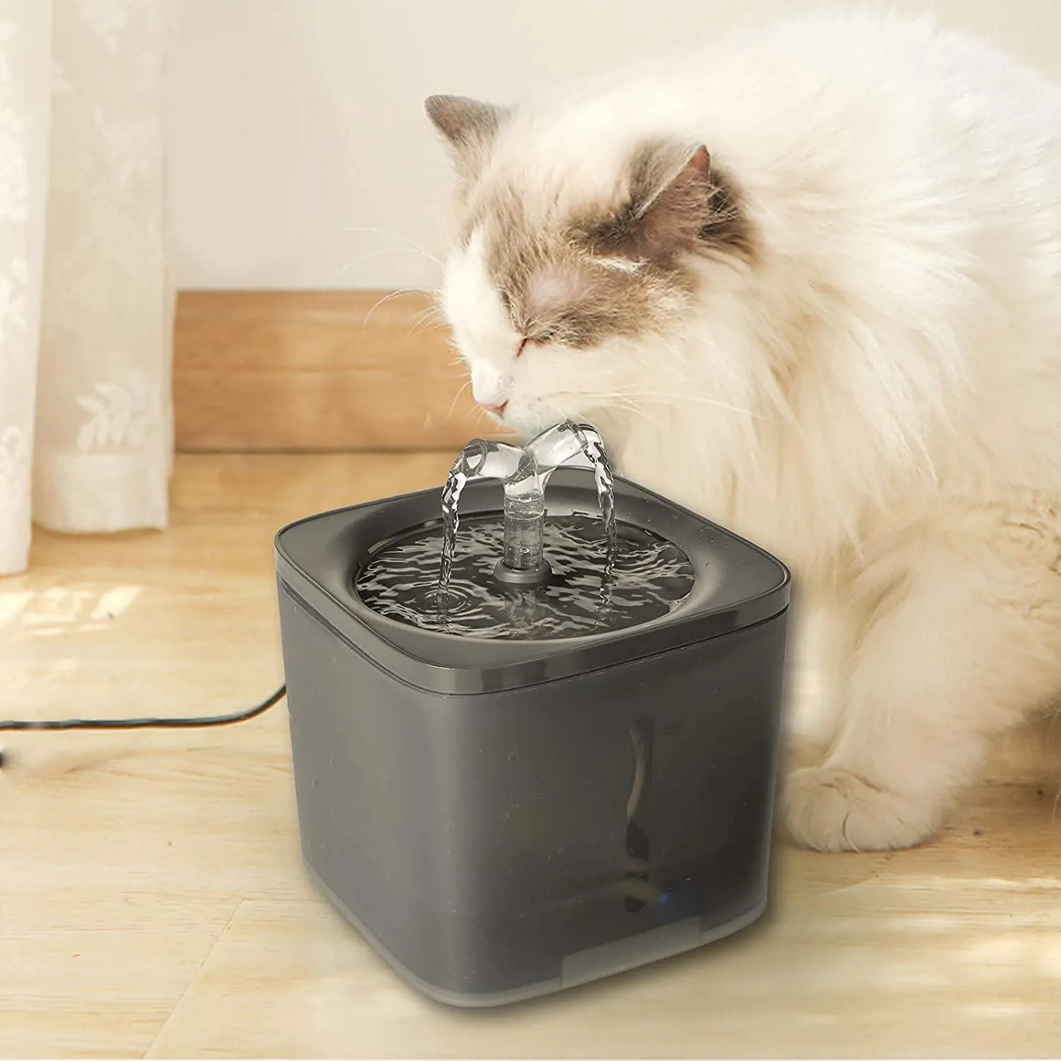Cat Water Fountain – Pet Water Drinking Fountain 68oz/ 2L Super Quiet Automatic Dog Fountain