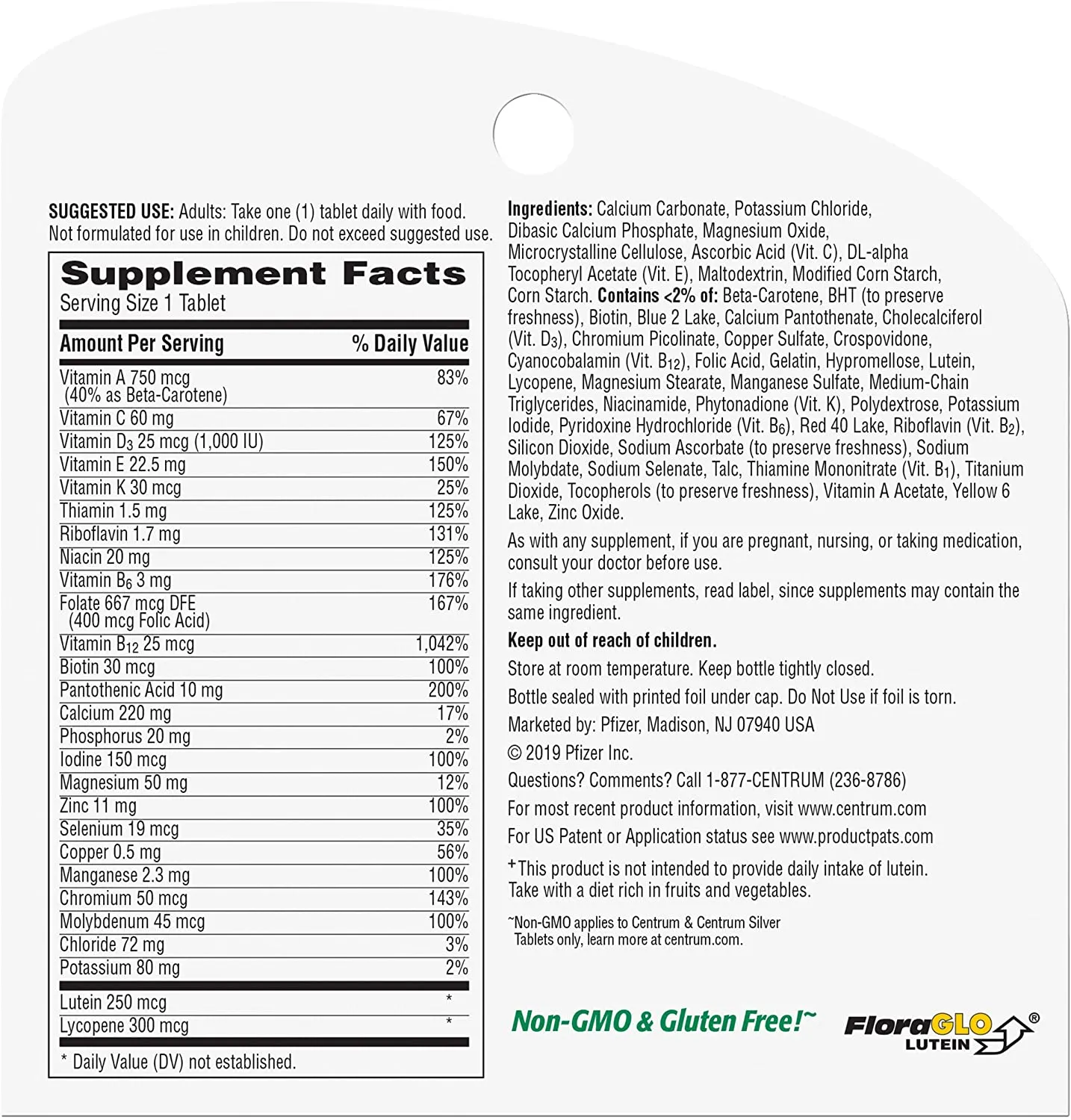 Centrum SIlver Adults 50 , 80 Tablets