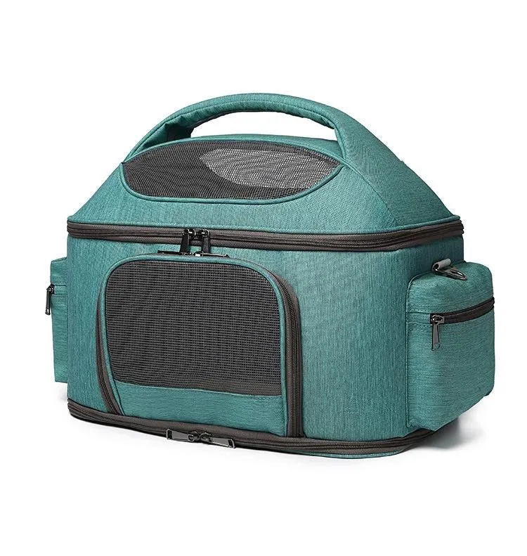 Collapsible Soft Sided Cat Carrying Travel Bag