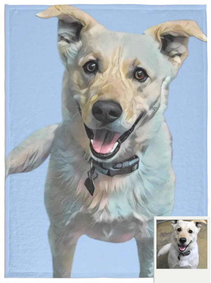 Custom Pet Fleece Blanket