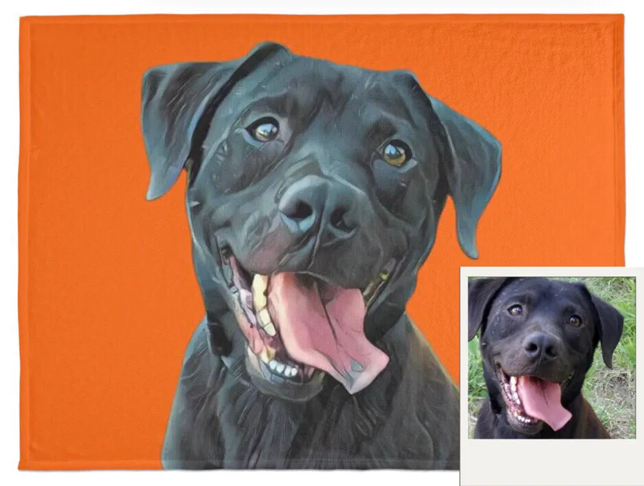 Custom Pet Fleece Blanket