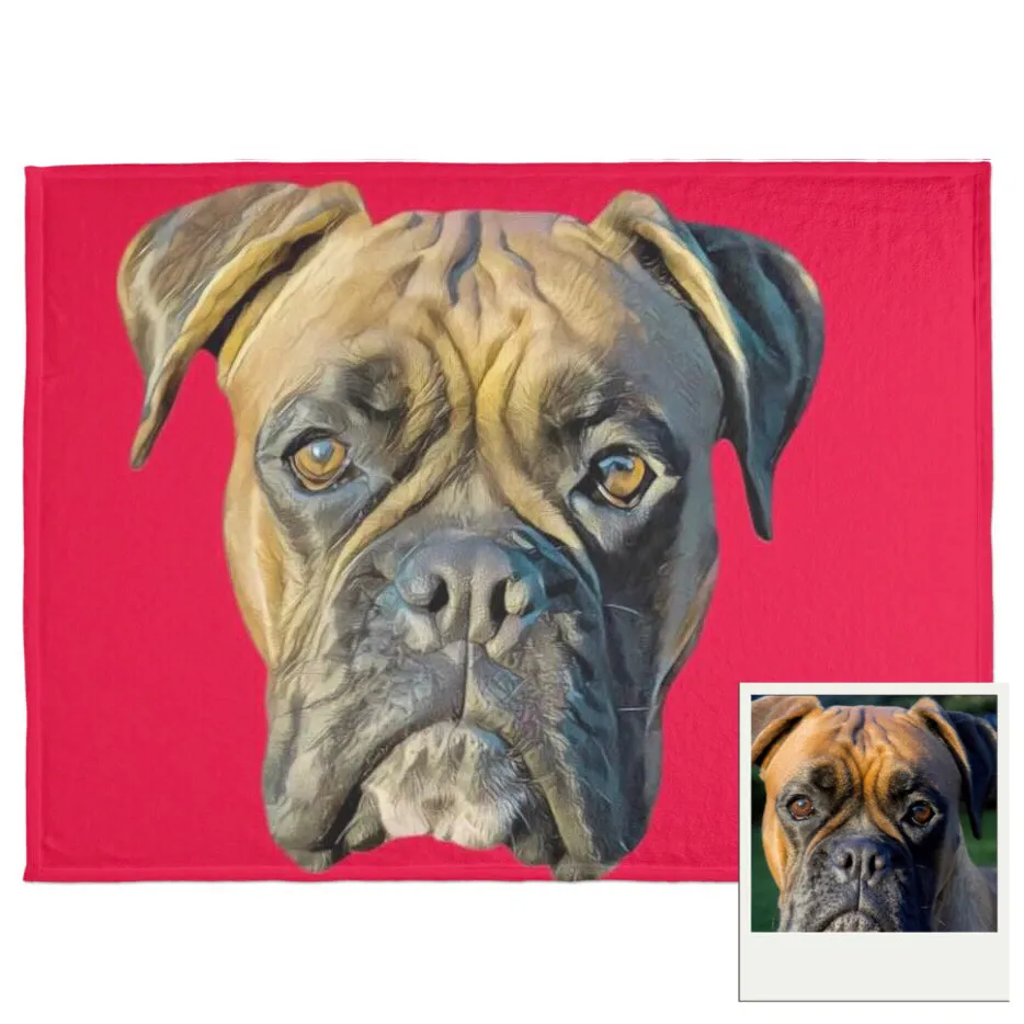 Custom Pet Fleece Blanket