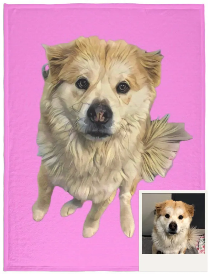 Custom Pet Fleece Blanket