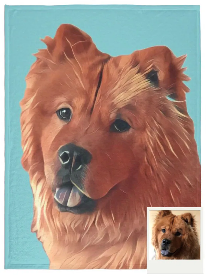 Custom Pet Fleece Blanket