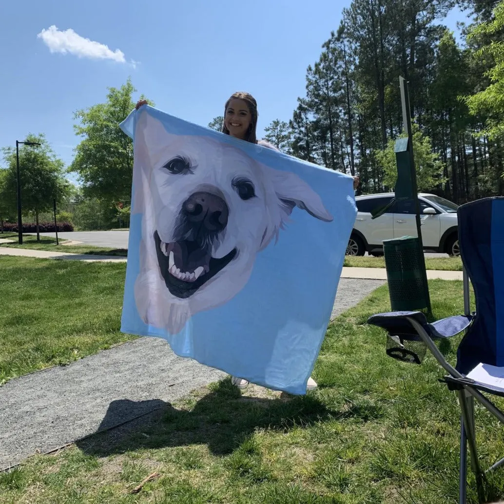 Custom Pet Print Fleece Blanket With Dogs [Best Seller]