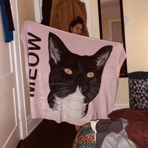 Custom Pet Print Fleece Blanket With Text