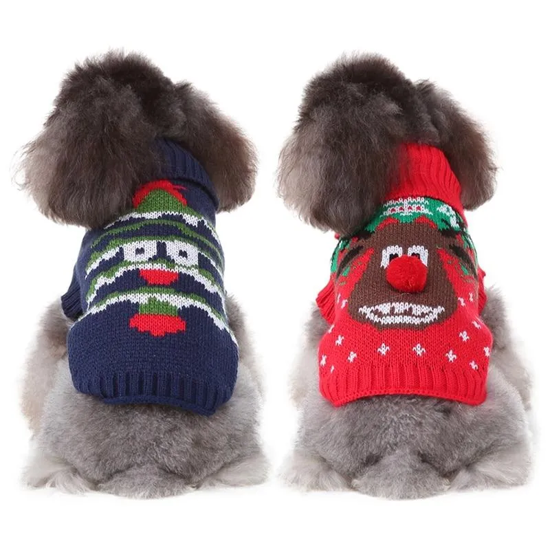Dog Knitted Christmas Sweater