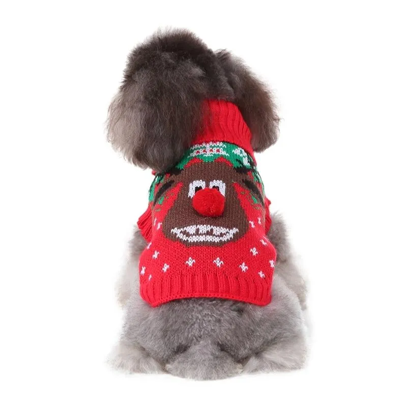 Dog Knitted Christmas Sweater