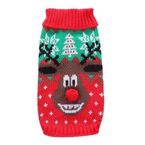 Dog Knitted Christmas Sweater