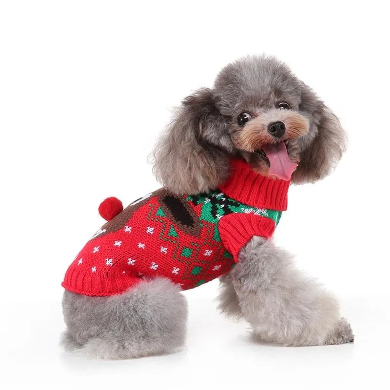Dog Knitted Christmas Sweater