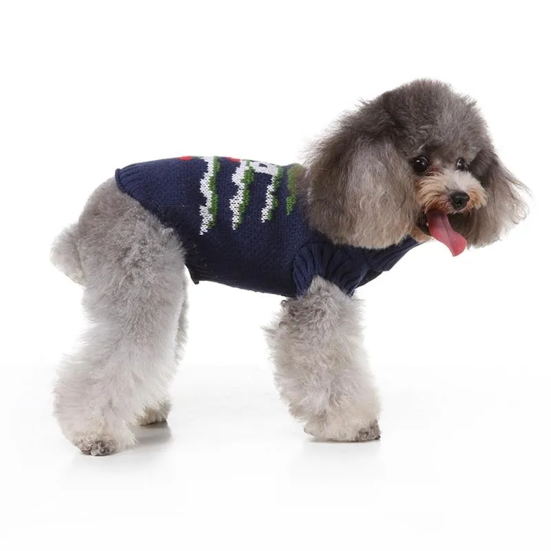 Dog Knitted Christmas Sweater