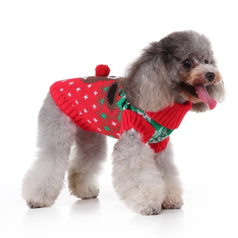 Dog Knitted Christmas Sweater