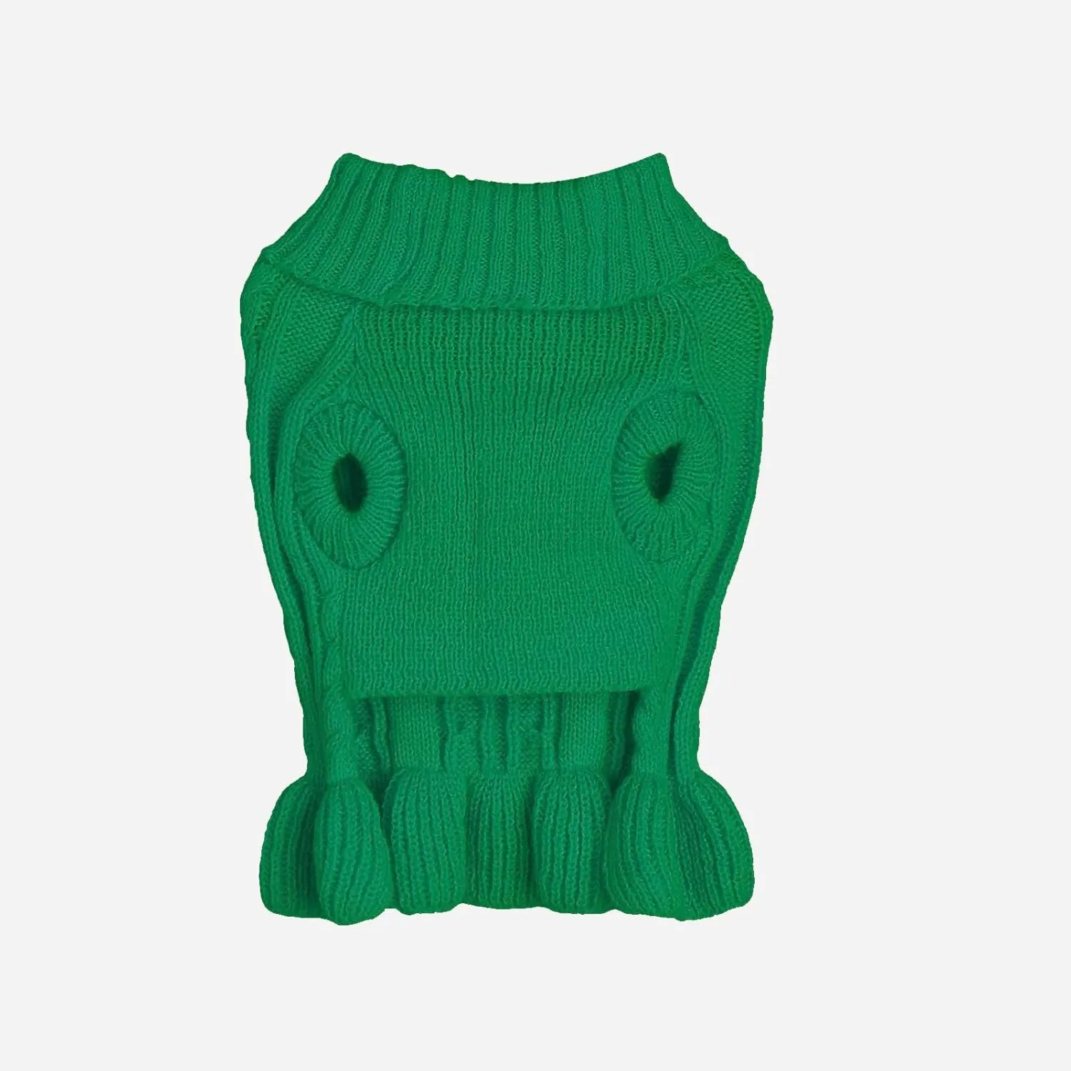 Dog Sweater - Cute Knitted Classic Cat Sweater & Coat for Girls Dog Puppy Cat (Green, XX-Small)