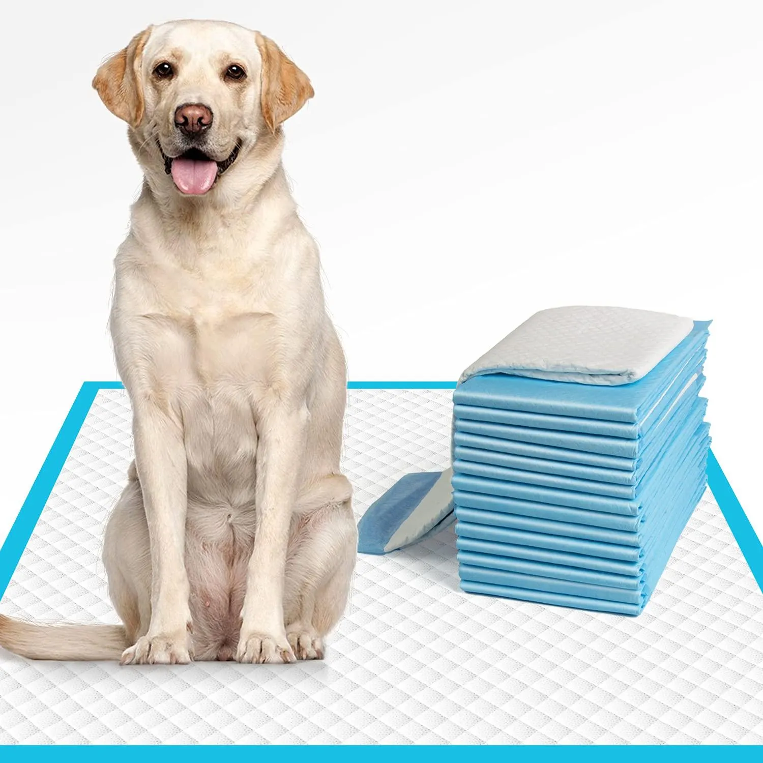 Dog Training Pads Puppy Pee Pads Leak-Proof Potty Pads for Dogs, Puppies, Cats, Rabbits, Quick Absorb Disposable Pet Training Pads for Housetraining (60 * 40cm)