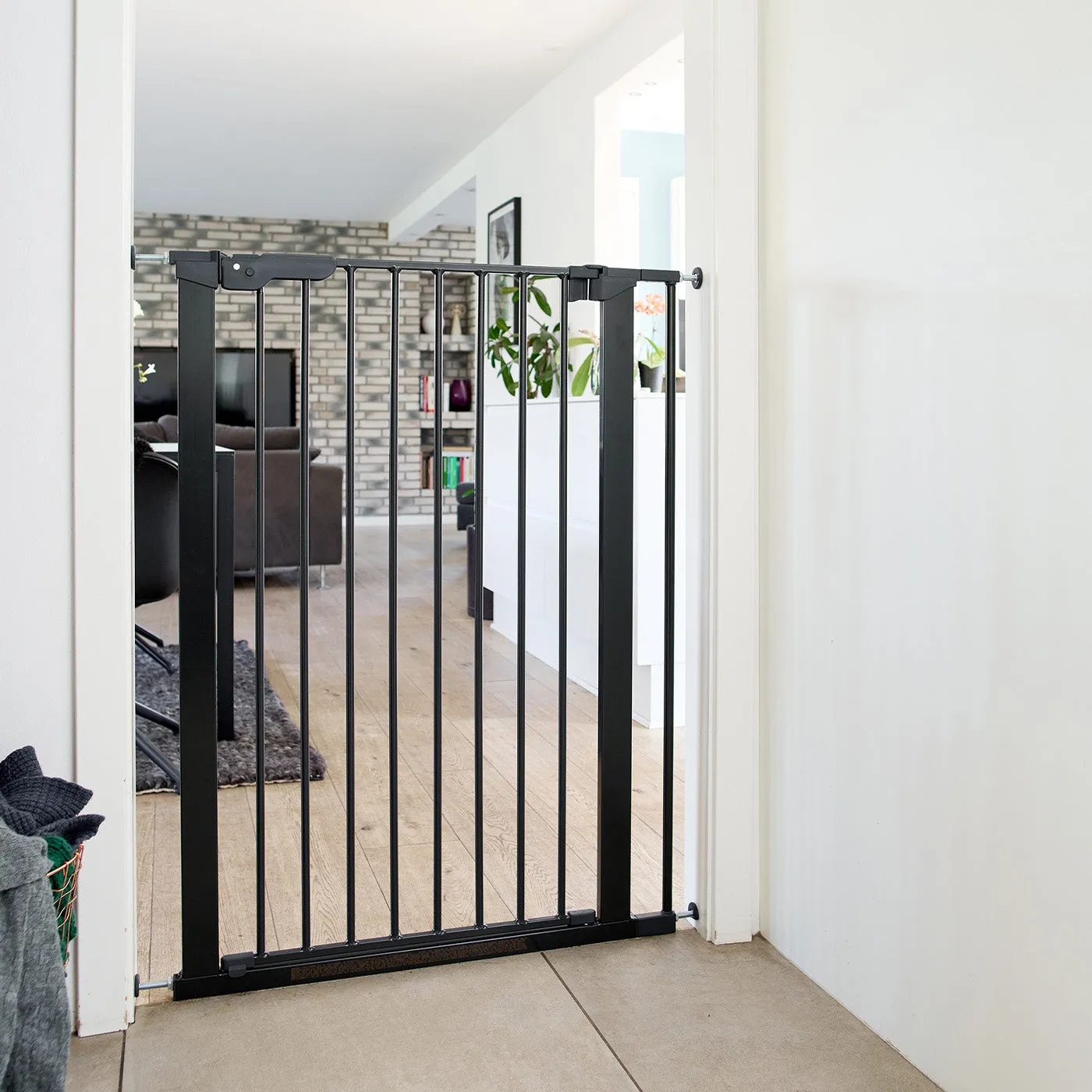 DogSpace Bonnie Extra Tall 105cm Pet Gate Black Extension Kit