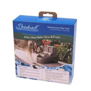 Drinkwell Fountain Replacement Filters White, Black 3 pk