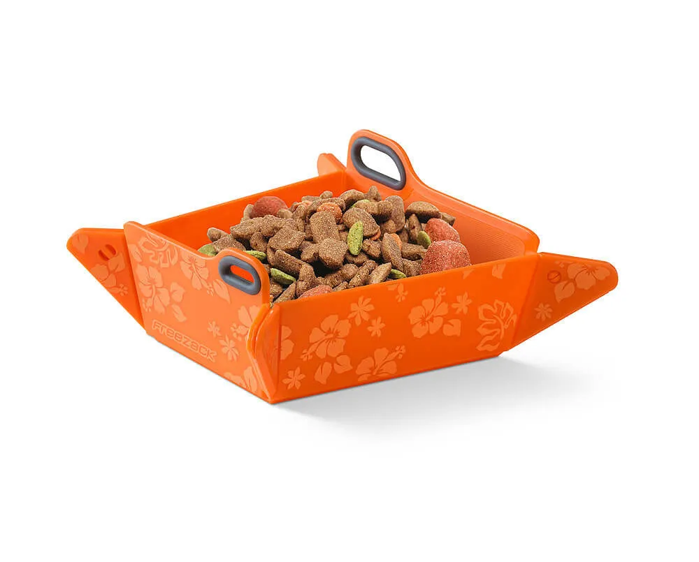 Foldable Travel Pet Bowl (Orange)