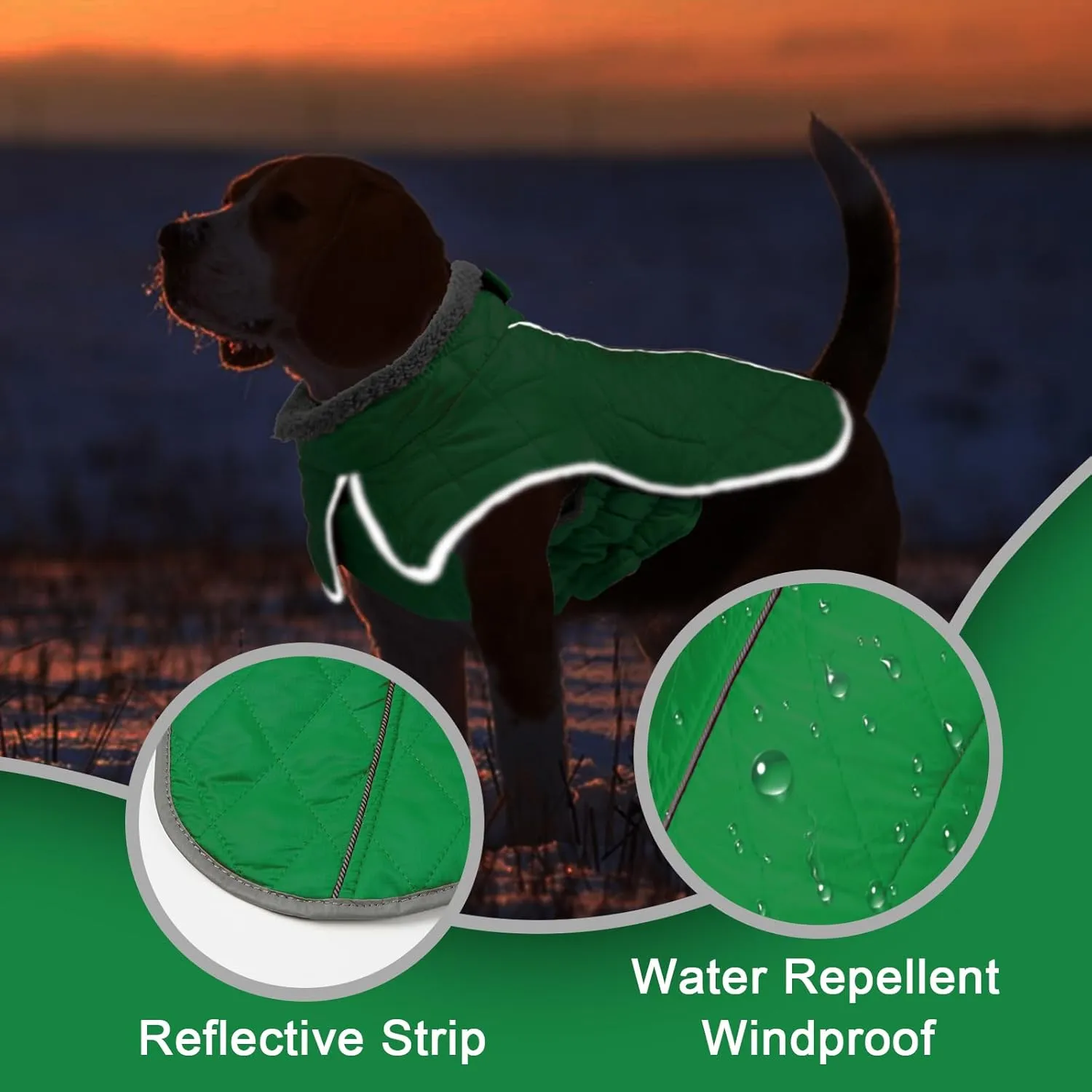 Fragralley Dog Coat, Waterproof Windproof Dog Winter Coat, Reflective Dog Cold Weather Coats with Harness Hole, Dog Warm Fleece Jacket Vest for Small Medium Large Puppy Clothes, Ideal Dog Gifts