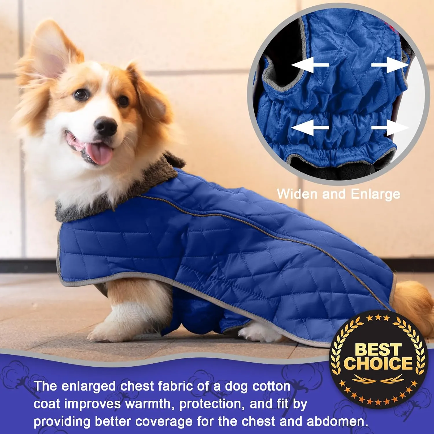 Fragralley Dog Coat, Waterproof Windproof Dog Winter Coat, Reflective Dog Cold Weather Coats with Harness Hole, Dog Warm Fleece Jacket Vest for Small Medium Large Puppy Clothes, Ideal Dog Gifts