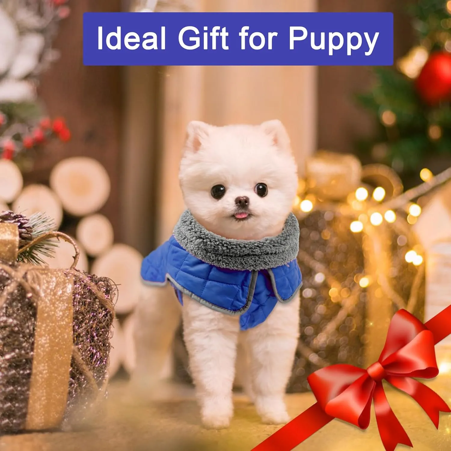 Fragralley Dog Coat, Waterproof Windproof Dog Winter Coat, Reflective Dog Cold Weather Coats with Harness Hole, Dog Warm Fleece Jacket Vest for Small Medium Large Puppy Clothes, Ideal Dog Gifts