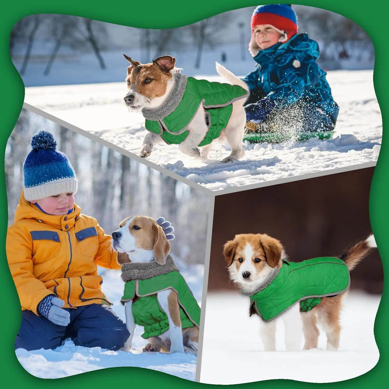 Fragralley Dog Coat, Waterproof Windproof Dog Winter Coat, Reflective Dog Cold Weather Coats with Harness Hole, Dog Warm Fleece Jacket Vest for Small Medium Large Puppy Clothes, Ideal Dog Gifts