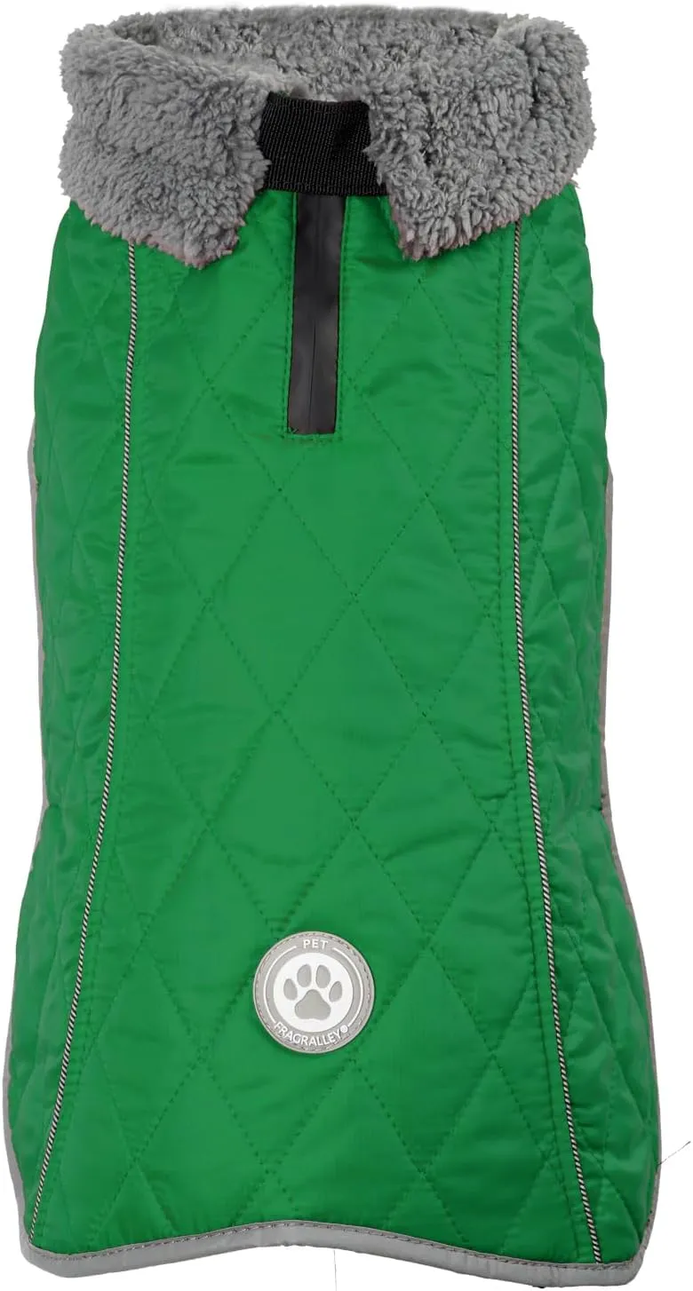 Fragralley Dog Coat, Waterproof Windproof Dog Winter Coat, Reflective Dog Cold Weather Coats with Harness Hole, Dog Warm Fleece Jacket Vest for Small Medium Large Puppy Clothes, Ideal Dog Gifts