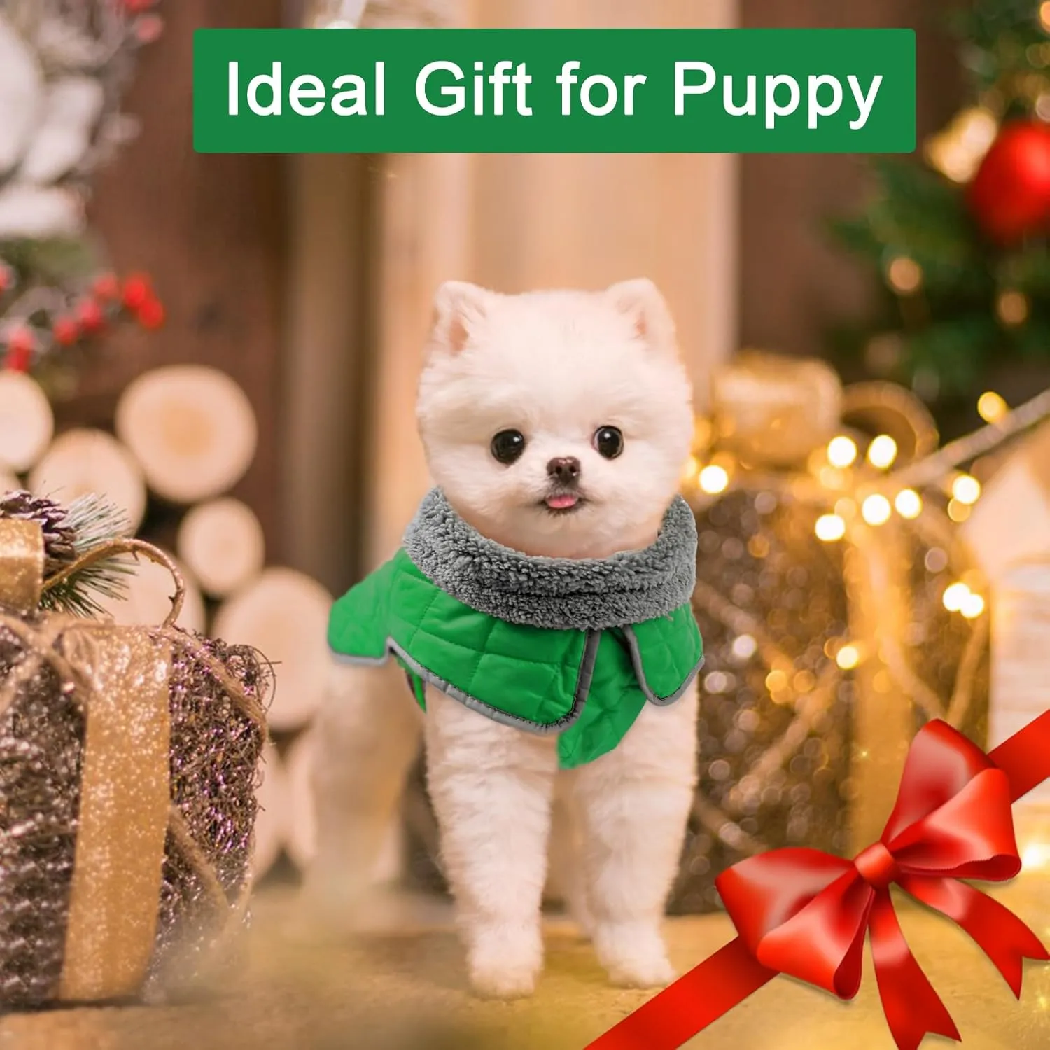 Fragralley Dog Coat, Waterproof Windproof Dog Winter Coat, Reflective Dog Cold Weather Coats with Harness Hole, Dog Warm Fleece Jacket Vest for Small Medium Large Puppy Clothes, Ideal Dog Gifts