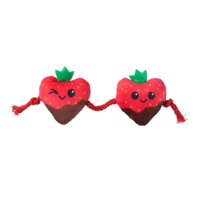 FuzzYard Strawberry Hearts Catnip Cat Toy^^^