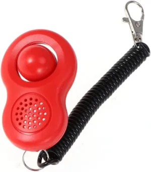 GALPADA 4pcs Dog Training Clicker Set with Elastic Ring Humane Design for Obedience Training Loud Sound for Cats and Dogs for Pet Owners