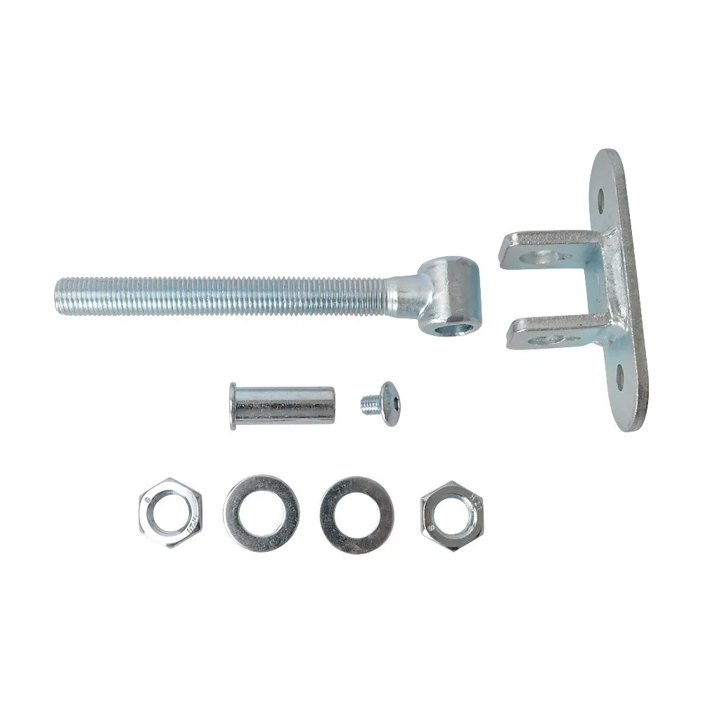 HI/83 Adjustable Gate Hinge With Back Plate 130 x 40mm M16 x 131mm Thread