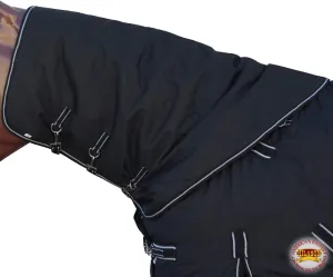 HILASON 1200D Winter Waterproof Poly Turnout Horse Hood Neck Cover- Large
