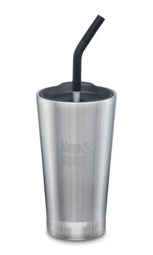 Insulated 16oz Tumbler - Brushed Stainless